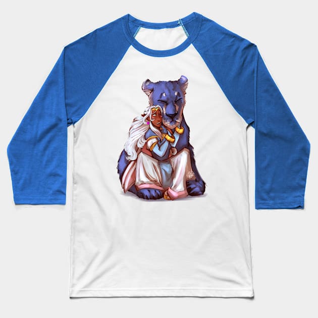 Allura and Blue Baseball T-Shirt by CrossRoadArt